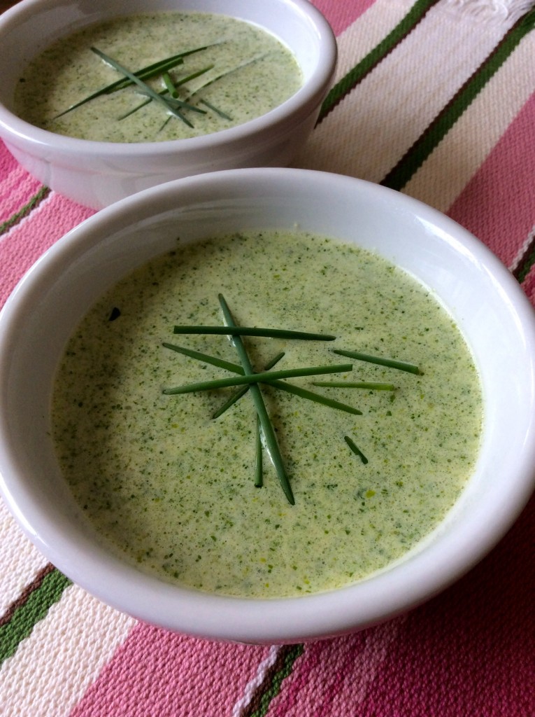 Spring Pea Shoot Soup