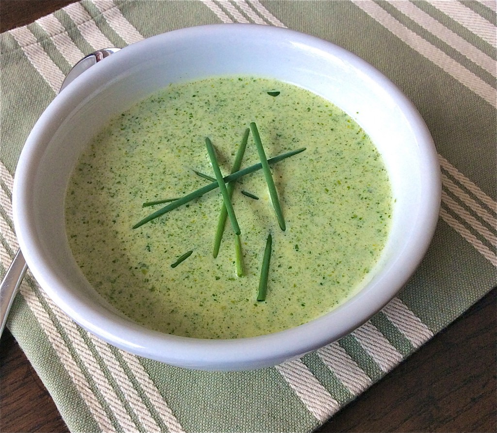 Spring Pea Shoot Soup