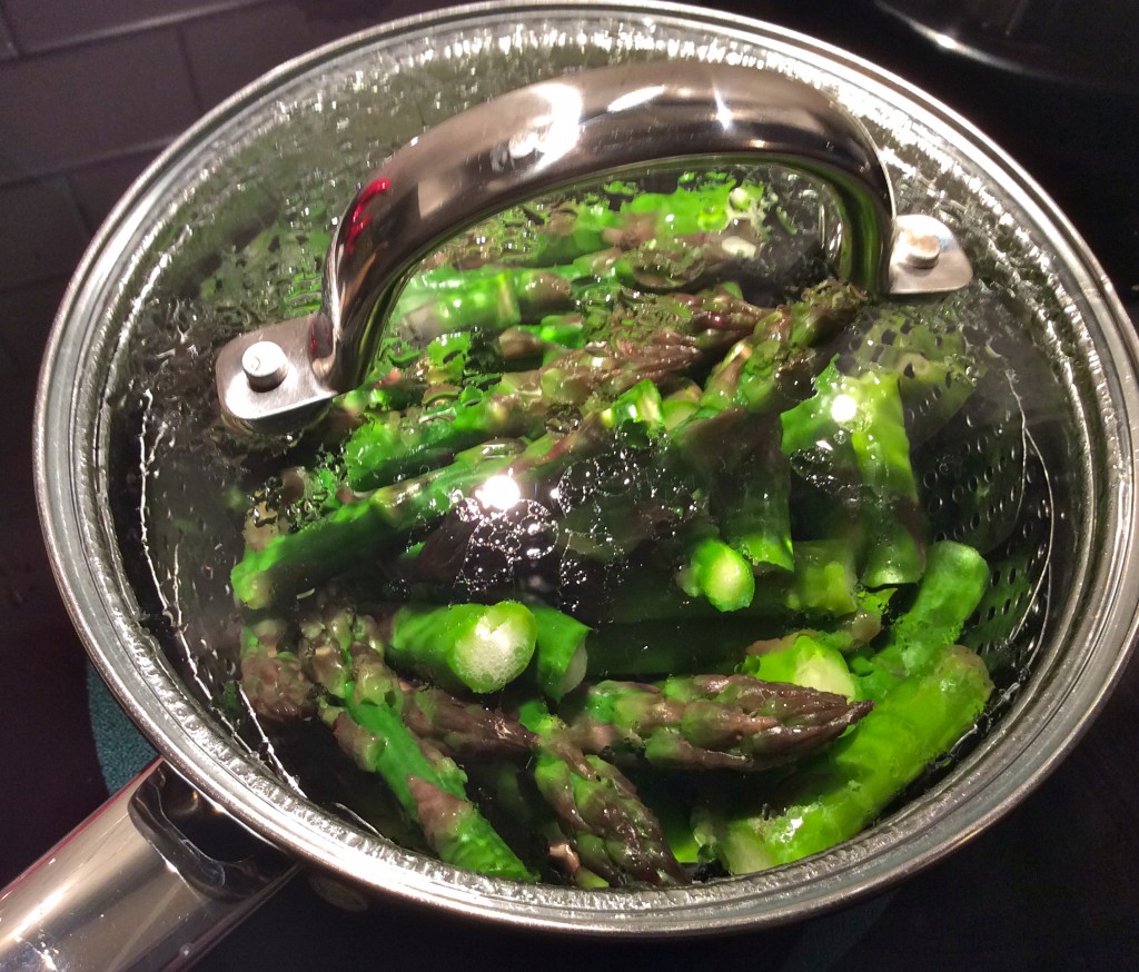 steamed asparagus