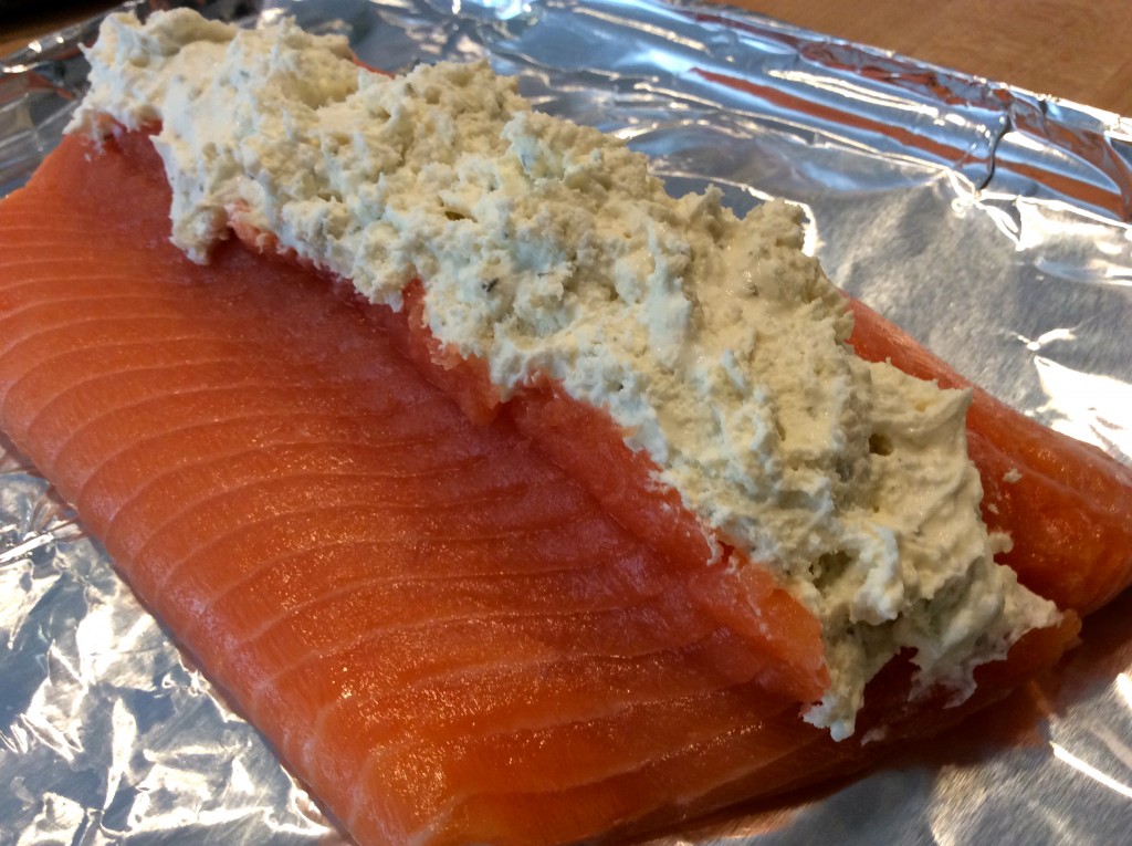 Cheese Stuffed Salmon