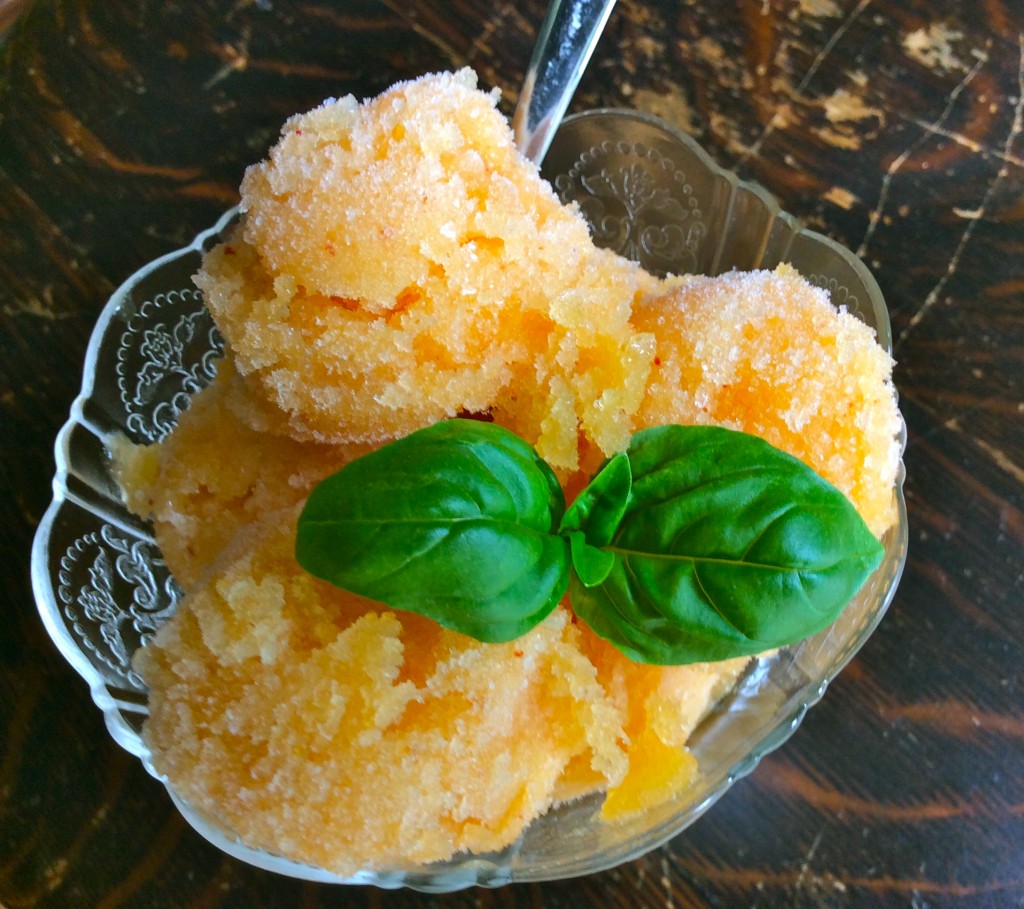 Peach Moscato Sorbet