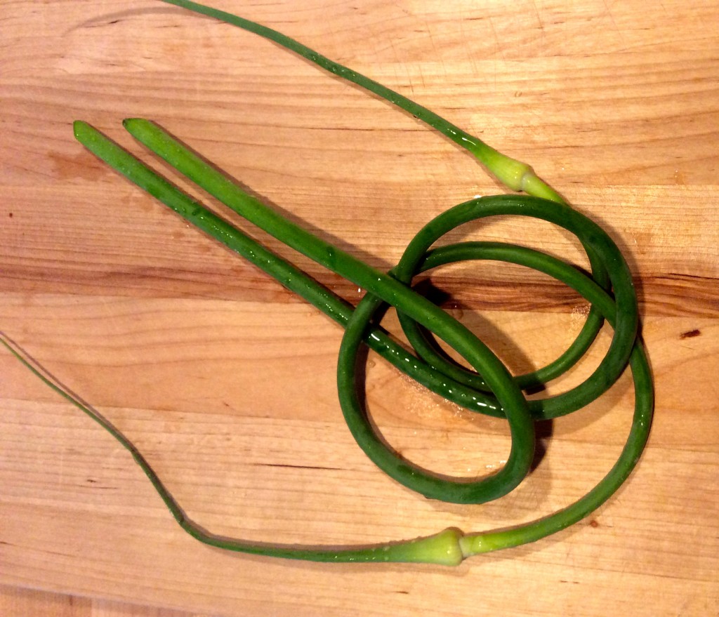 garlic scapes