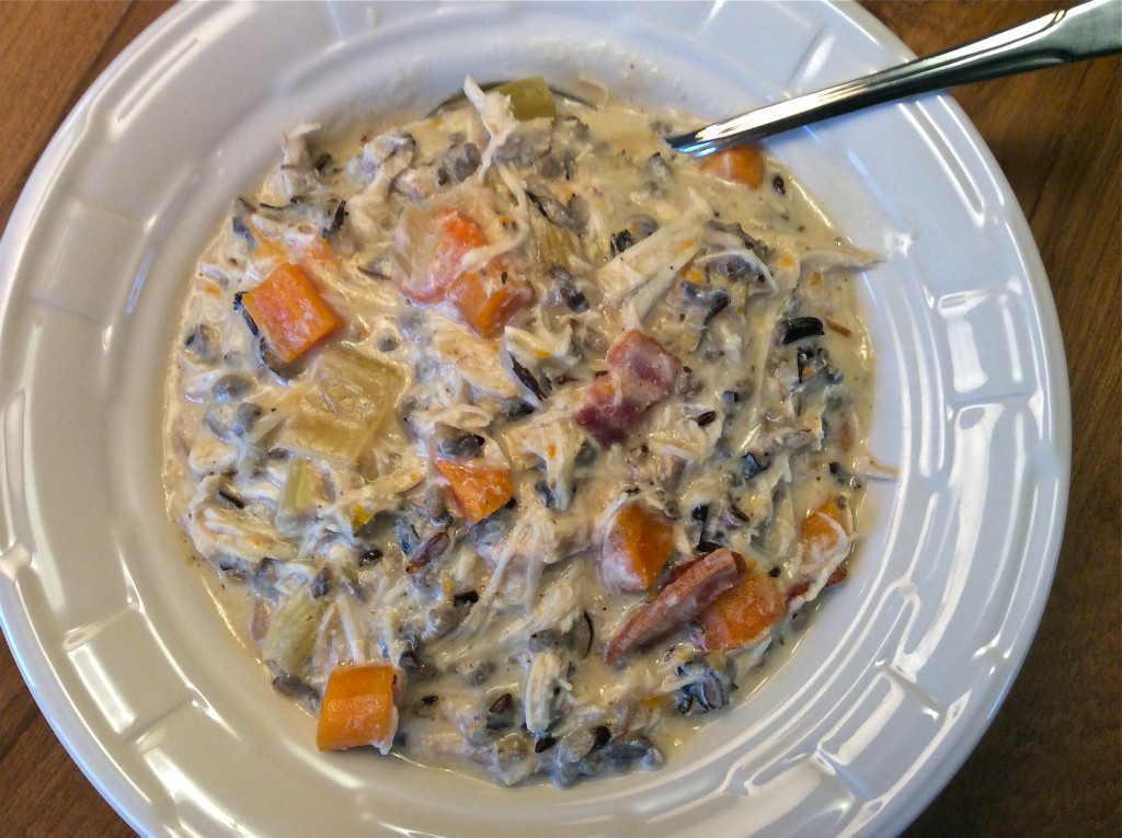 Crockpot Creamy Chicken & Wildrice Soup - Gluten Free