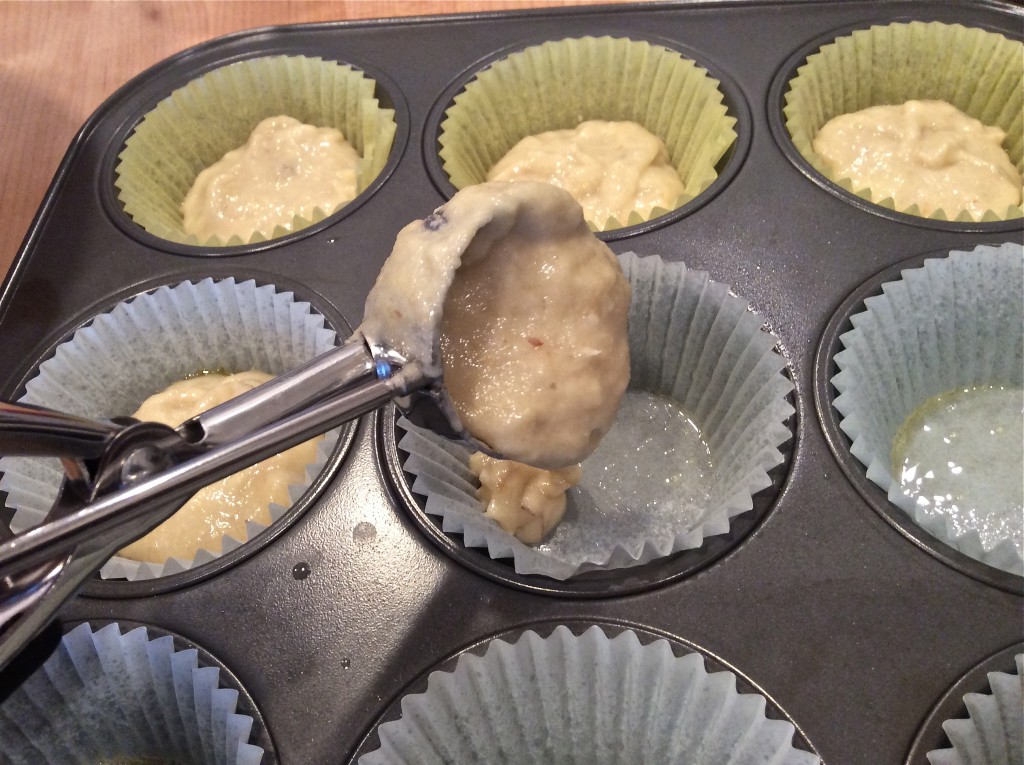 Gluten Free Banana Muffins with Nutella Bomb