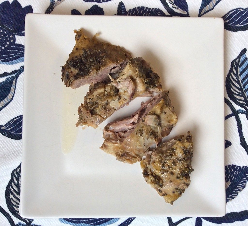 Pork Shoulder Roast with Garlic and Herb Aioli for Pressure Cooker