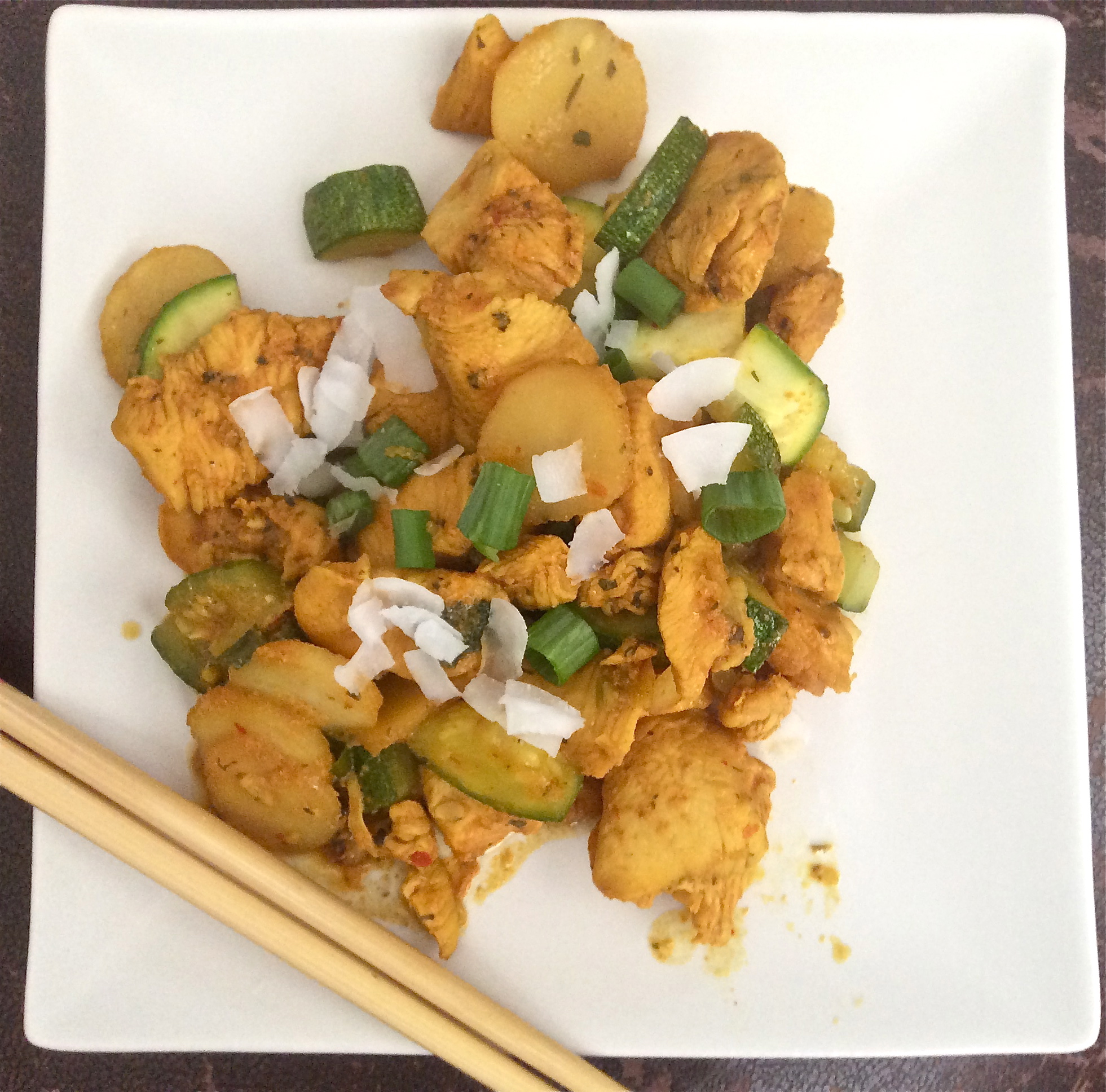 Spicy Chicken and Zucchini Stir Fry