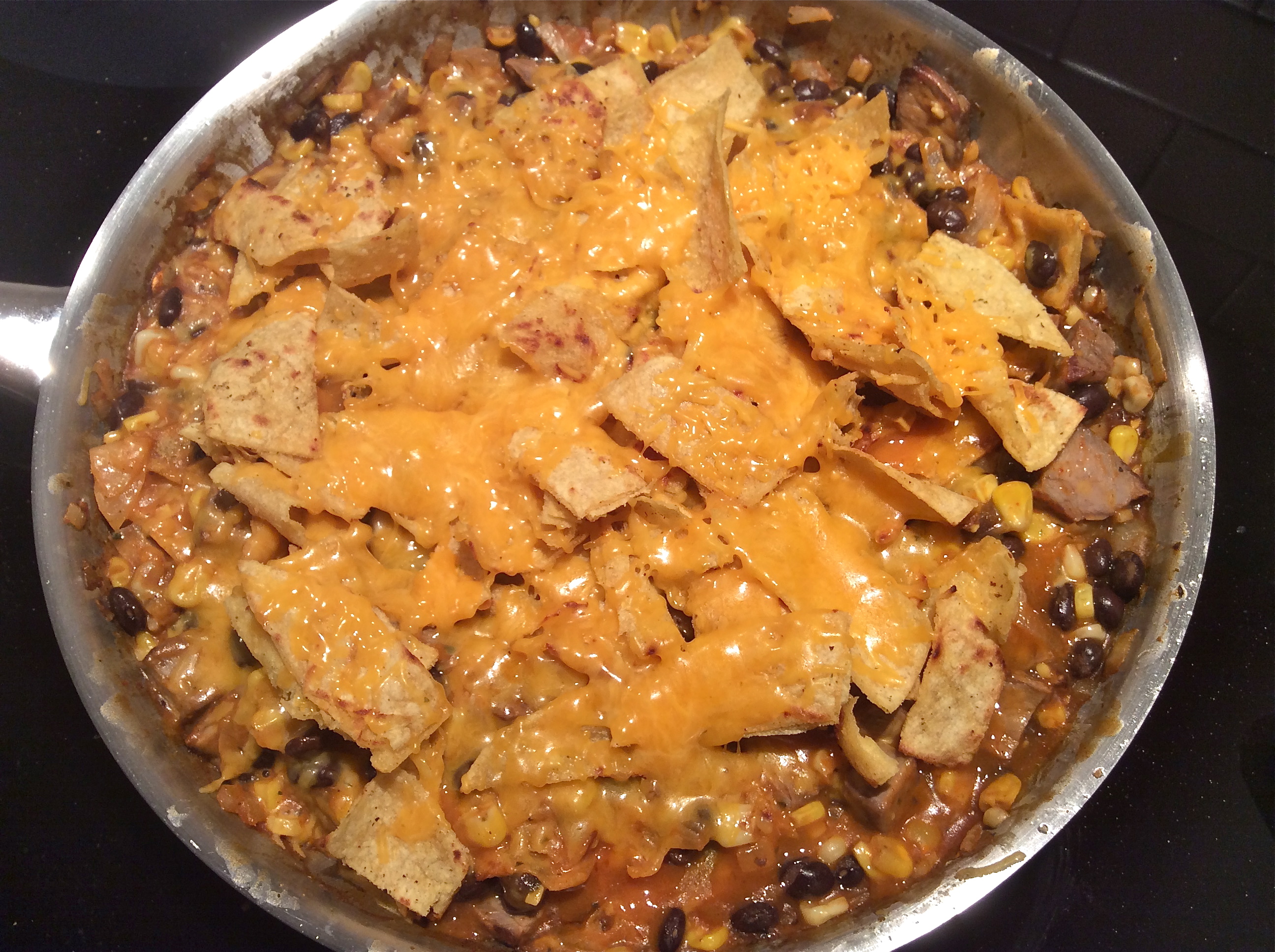 Skillet Steak Enchiladas