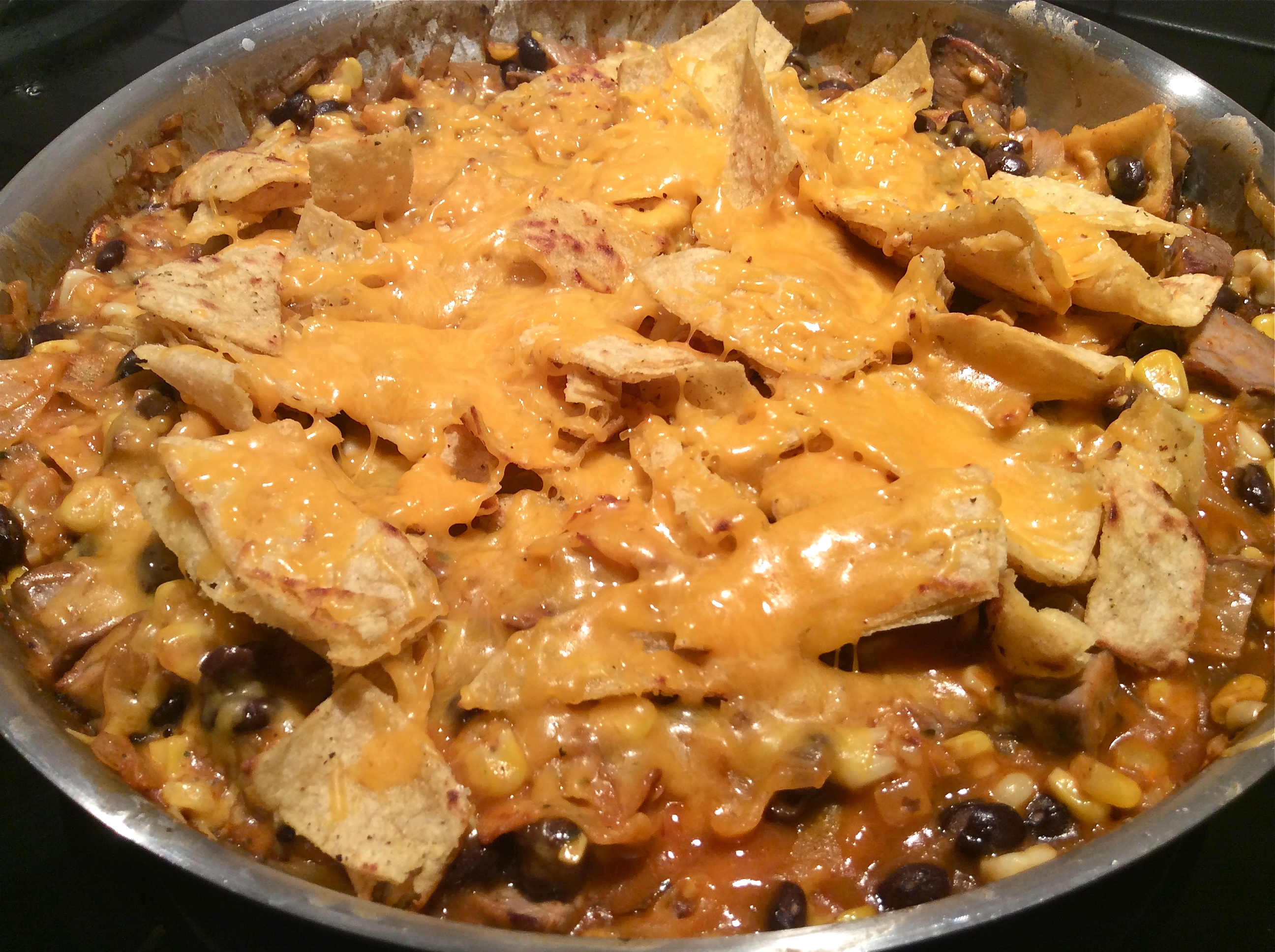 Skillet Steak Enchiladas