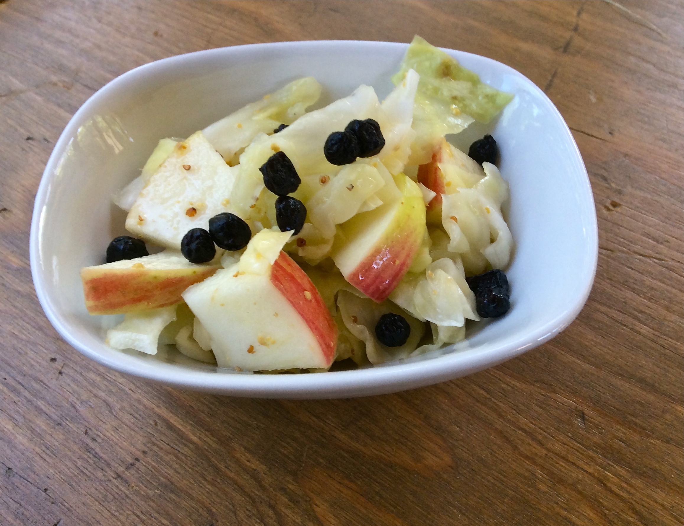 Apple Blueberry Cabbage Salad