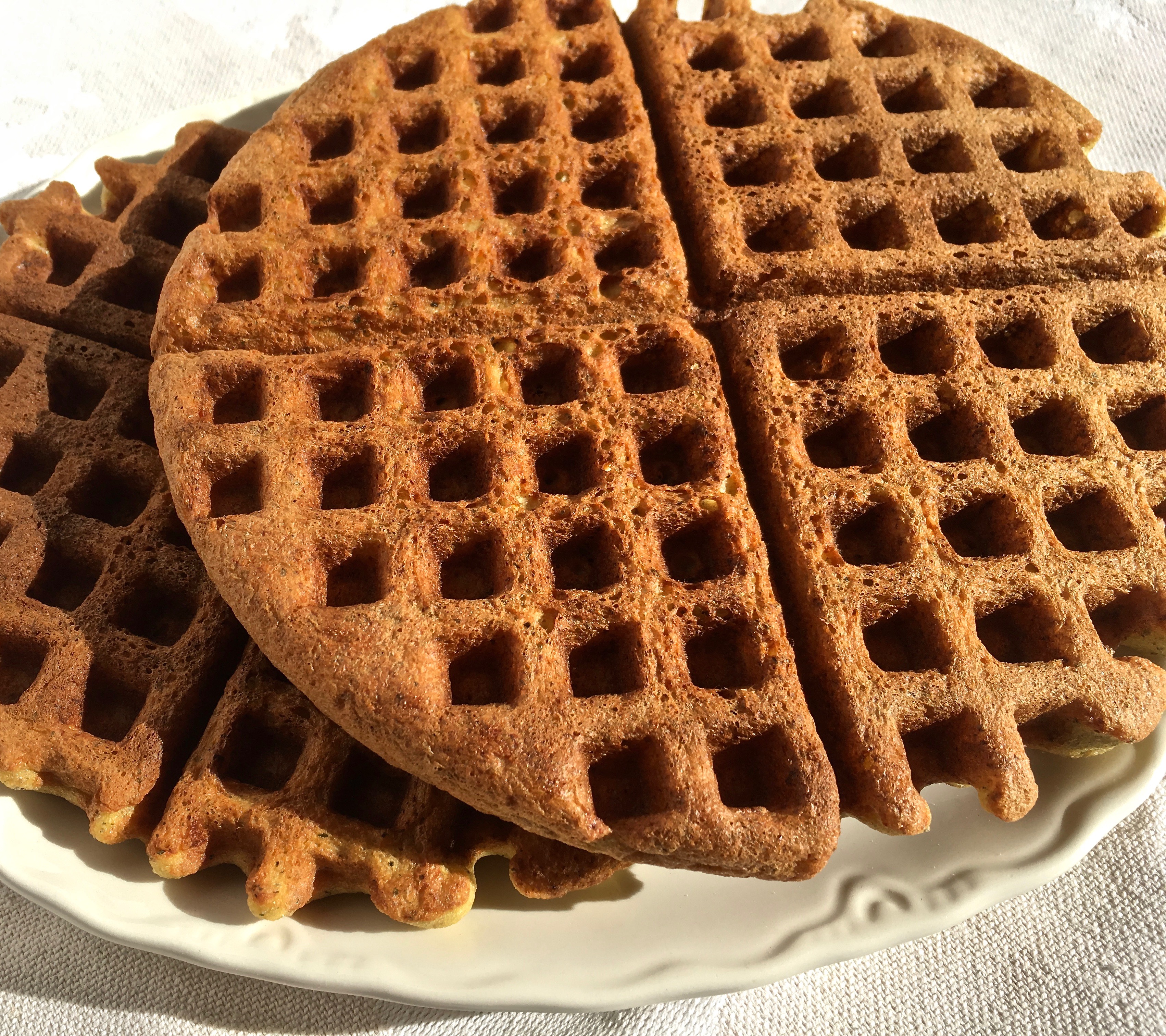 Savory Cauliflower Waffles