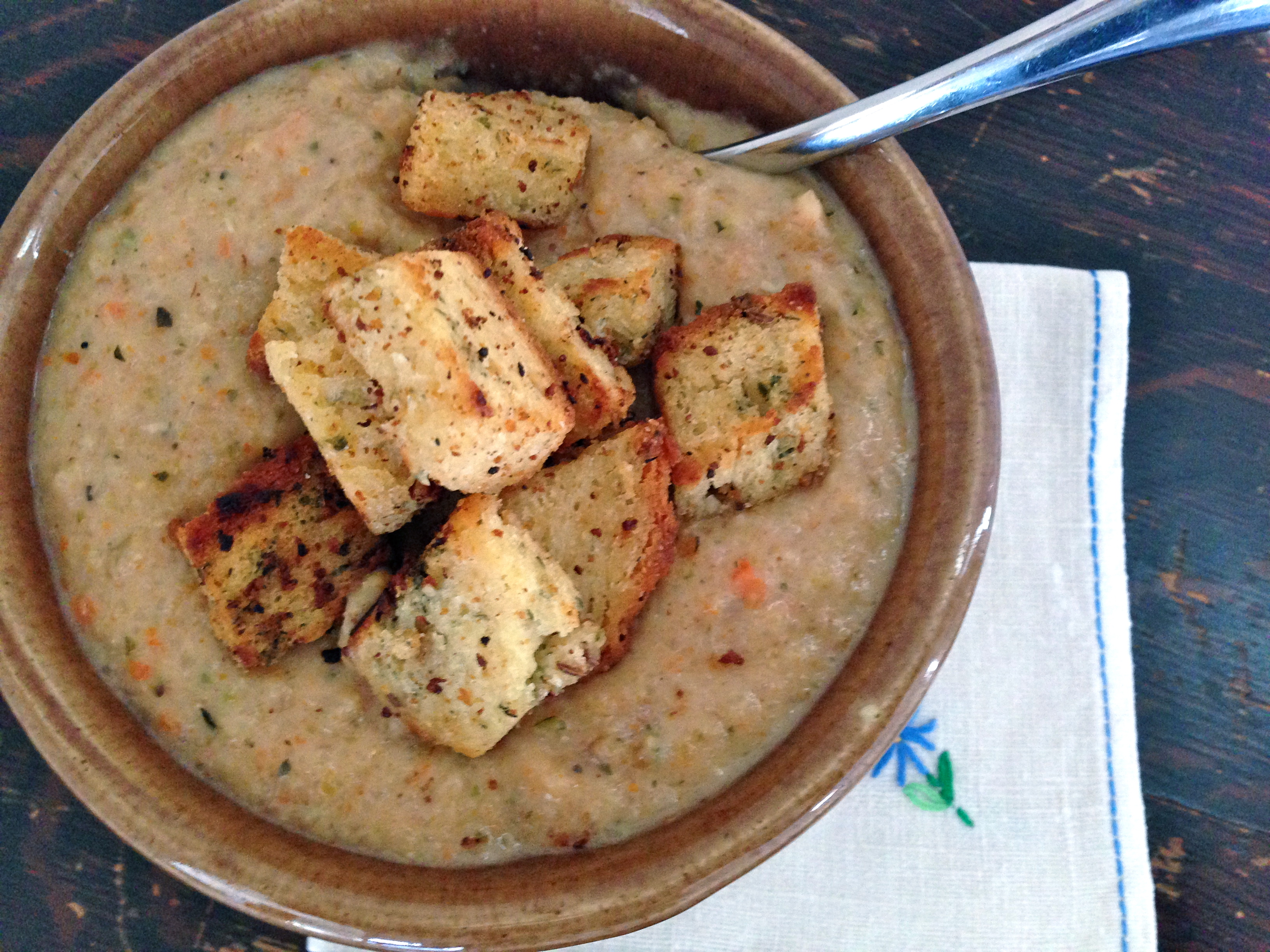 Roasted Cauliflower Soup