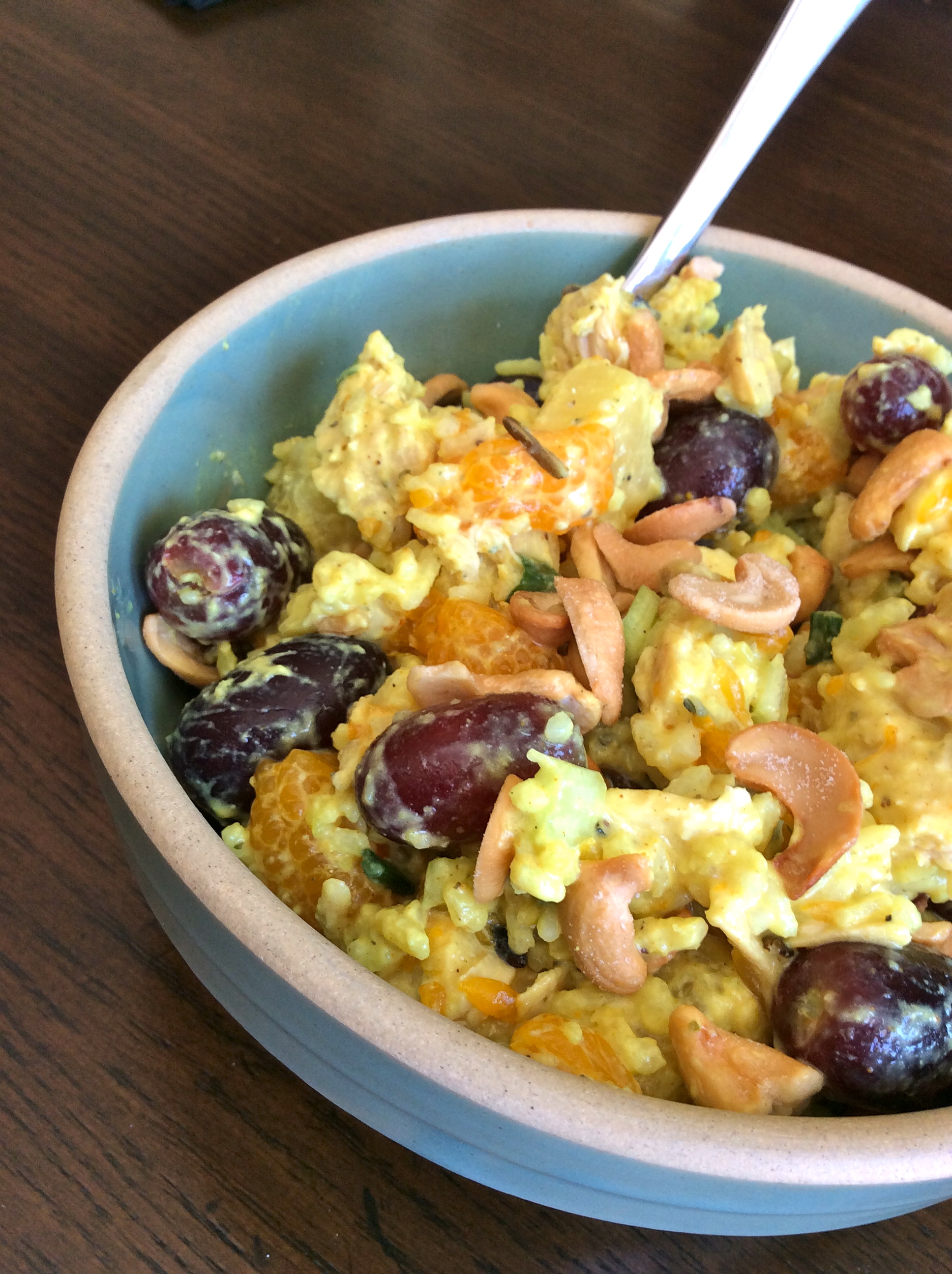 Curry, Chicken & Wild Rice Salad