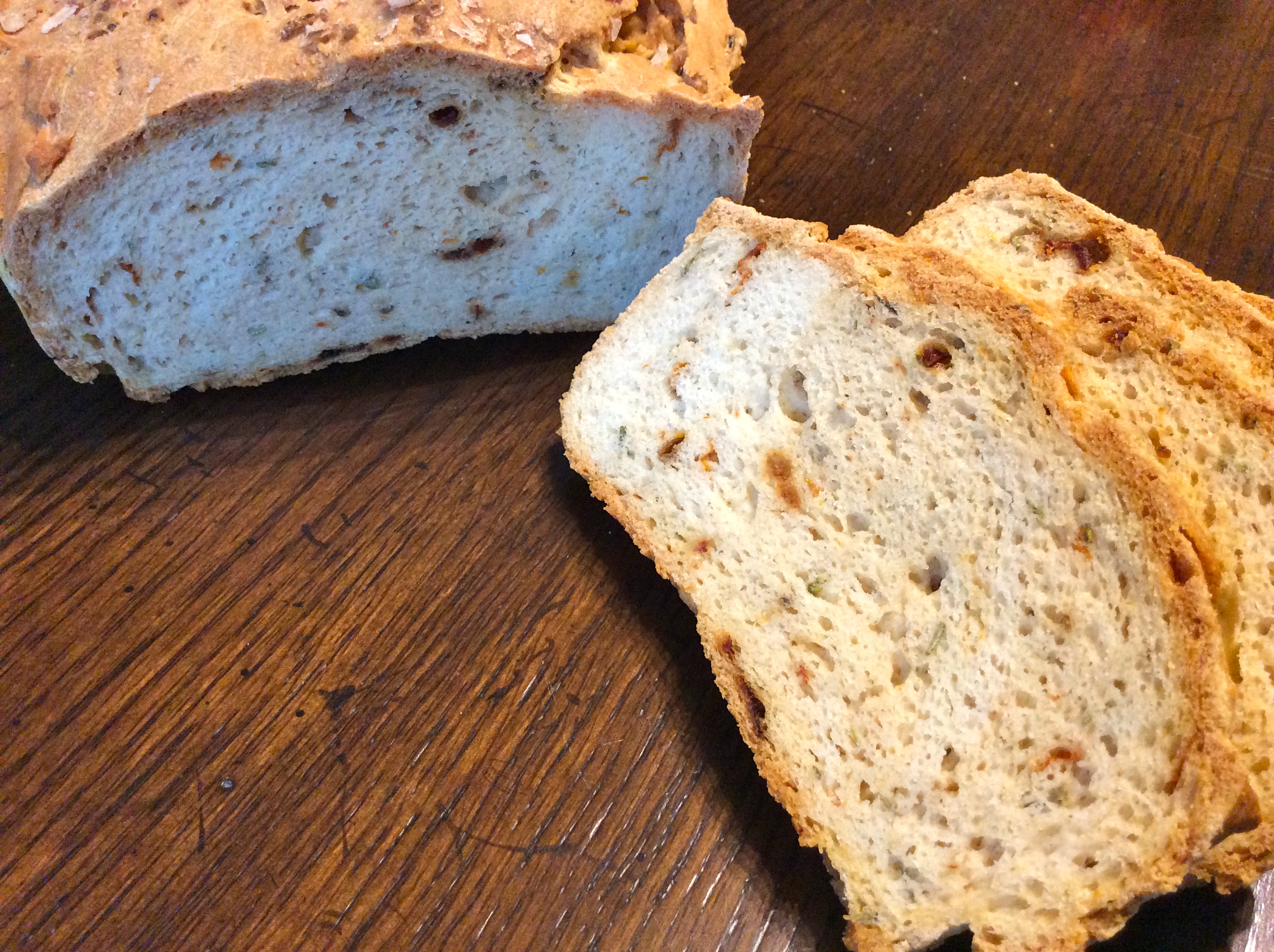 Sun-Dried Tomato & Rosemary Gluten Free Bread