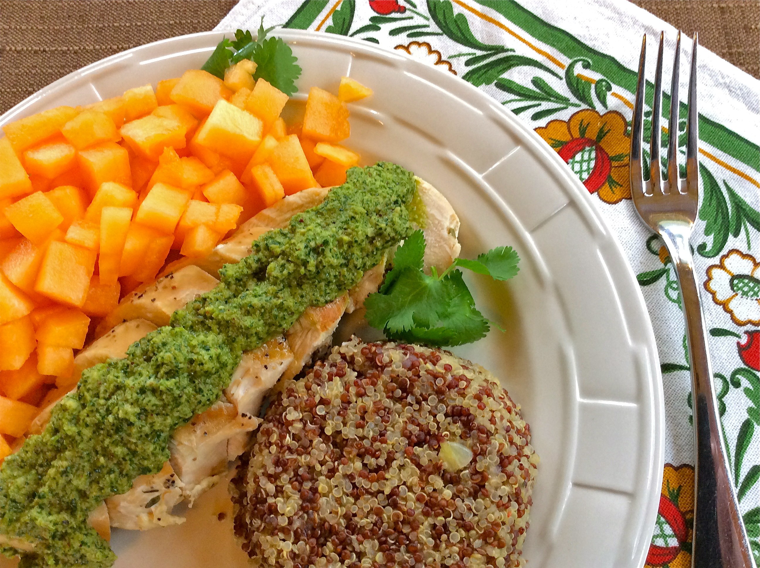 Chicken with Cilantro Pesto