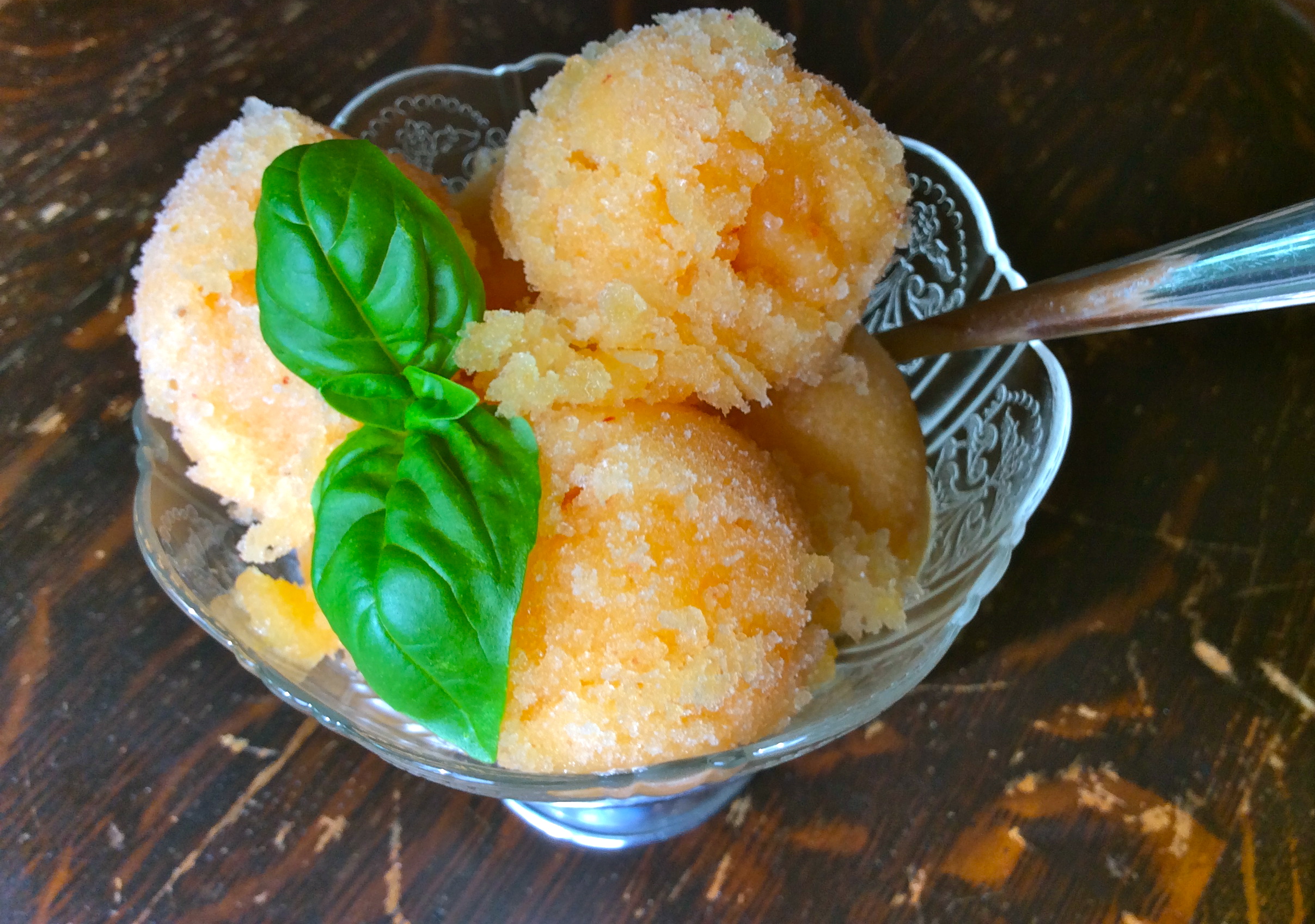 Peach Moscato Sorbet