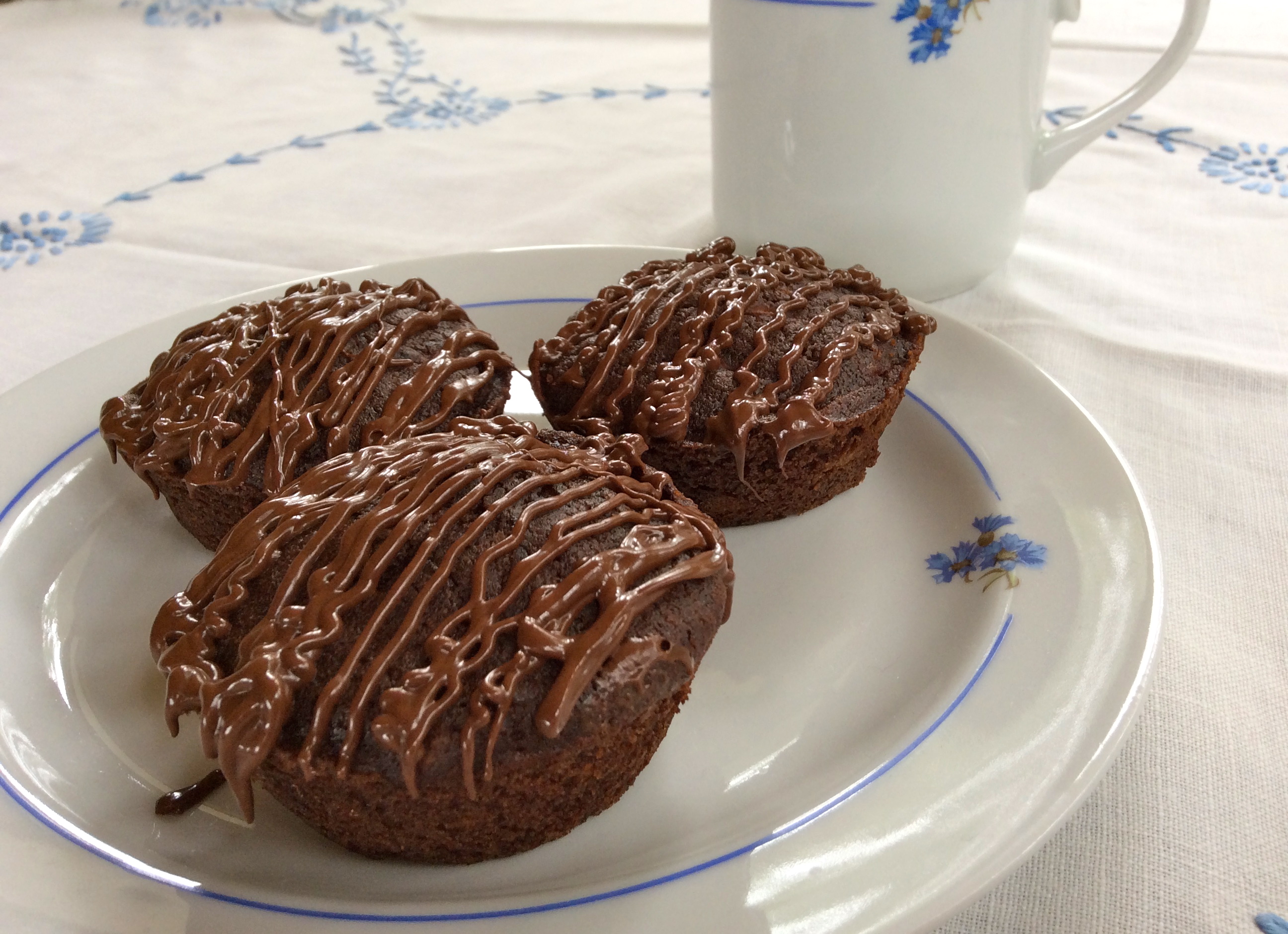 Gluten Free Triple Chocolate Zucchini Muffcakes