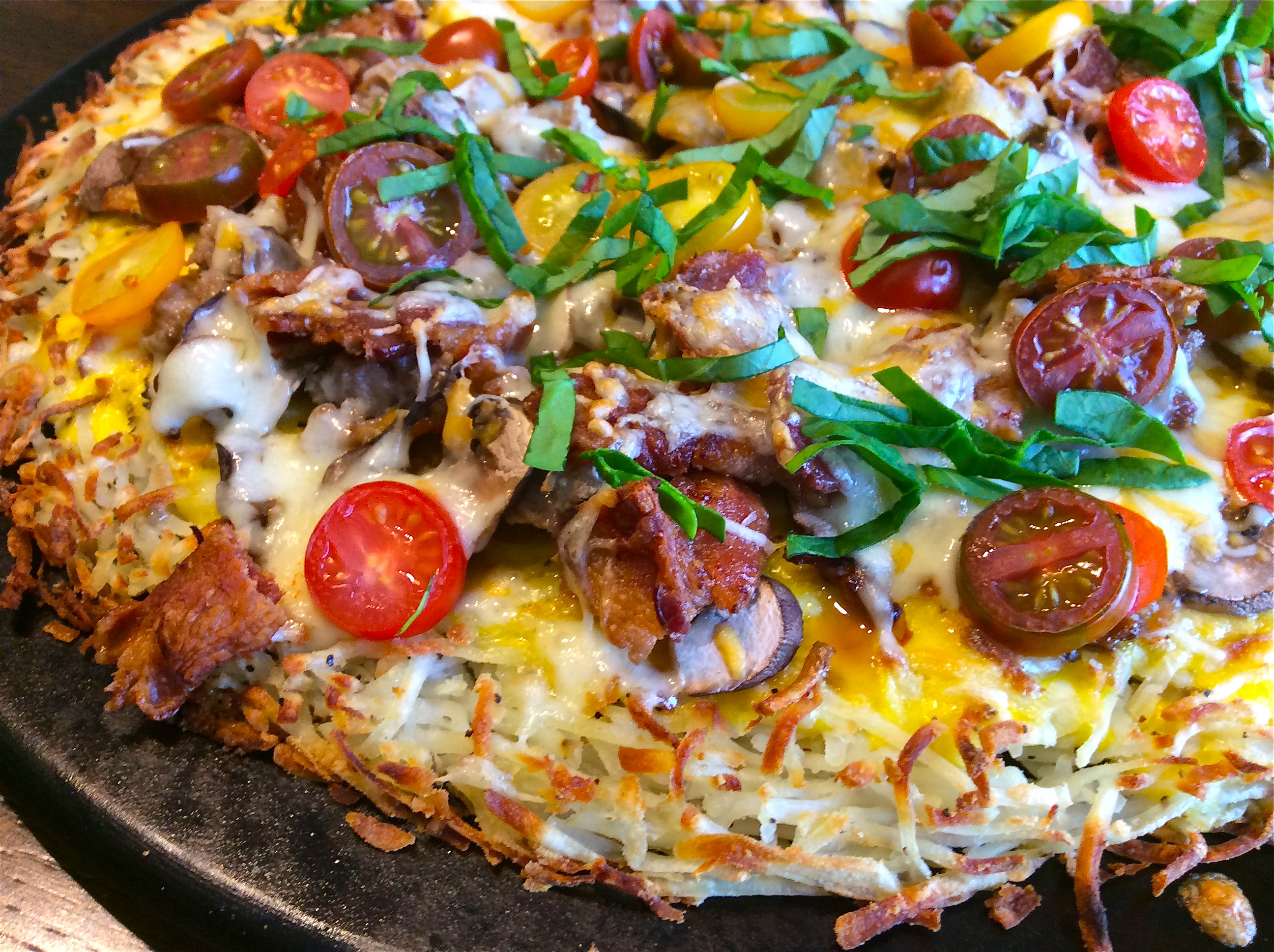 Hashbrown Breakfast Pizza - Gluten Free