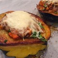 Smoked Salmon Stuffed Acorn Squash