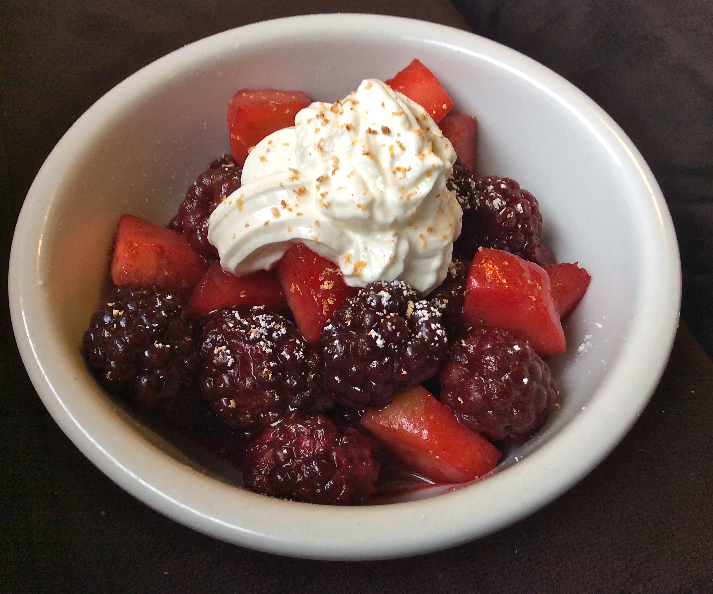 Apple and Blackberry Compote