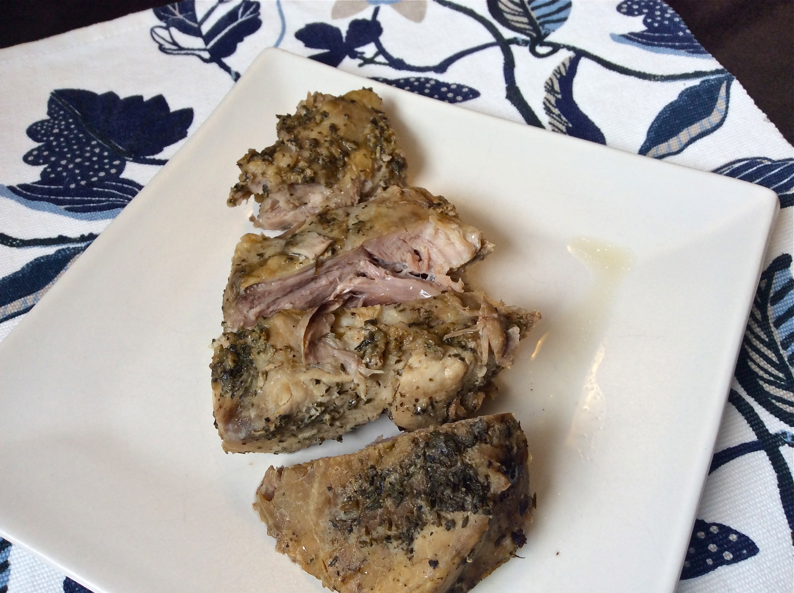 Pork Shoulder Roast with Garlic and Herb Aioli for Pressure Cooker