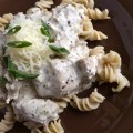 Chicken and Mushrooms in Creamy White Wine Sauce