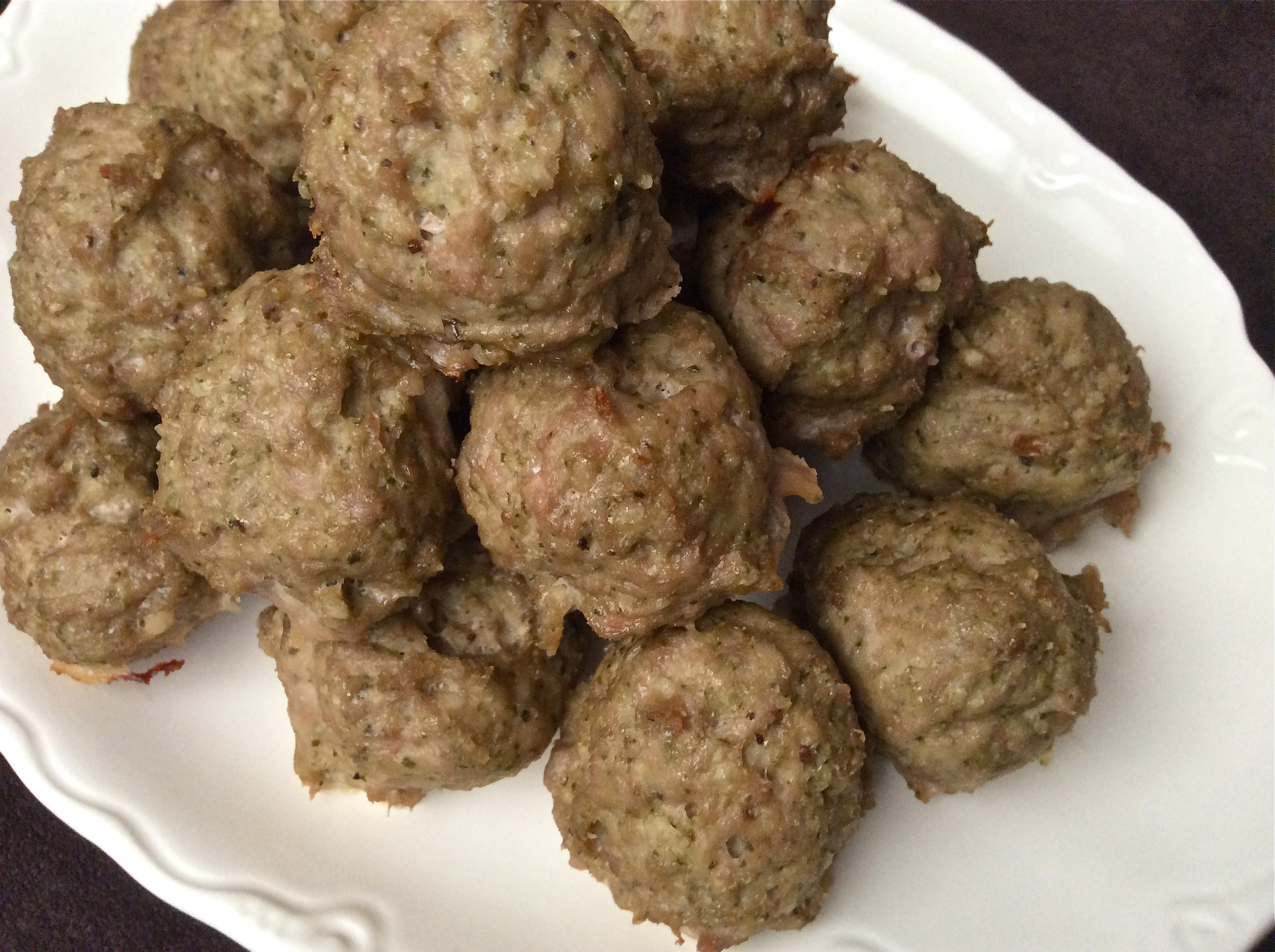 Turkey and Pesto Meatballs - Gluten and Dairy Free